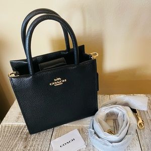 Coach mini cally pebble leather crossbody bag